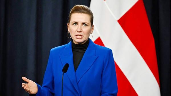 丹麦首相梅特•弗雷德里克森(Mette Frederiksen)(HENRIK MONTGOMERY/TT NEWS AGENCY/AFP via Getty Images)