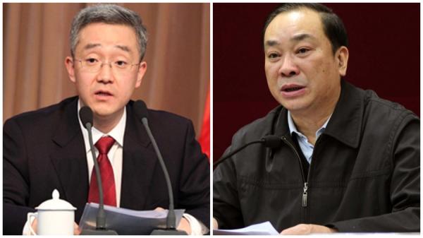 民政部副部长胡海峰（左）和广东省委书记黄坤明（右）。（网络图片）