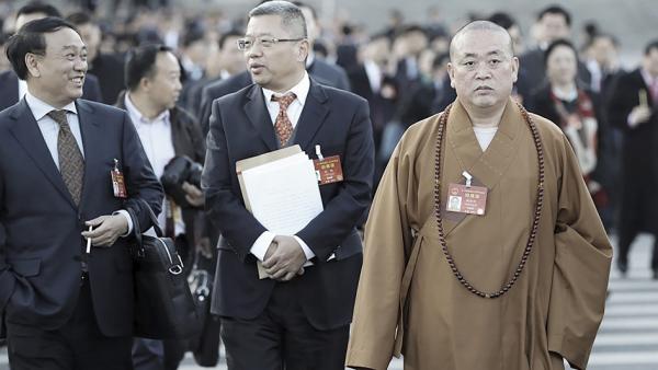 释永信(右)(Getty Images)