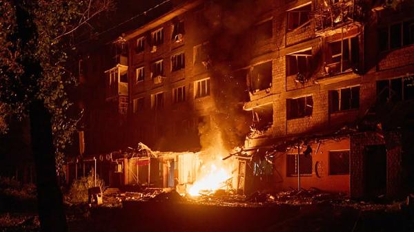 俄罗斯对乌克兰首都基辅发动大规模无人机和导弹袭击(Kostiantyn Liberov/Libkos/Getty Images)