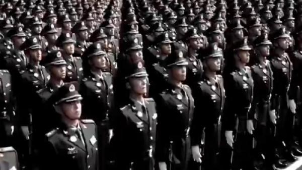 9月3日，中共在北京天安门广场上进行大阅兵。（图片来源：视频截图）