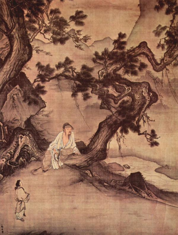 南宋●马麟《静听松风图》(公有领域)