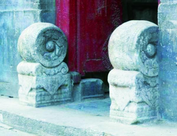 圆鼓形的门墩用于武官的府邸。 (YOUXIN PAVILION/WIKI/CC BY-SA 3.0)