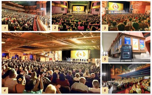 2025年神韵在亚洲、澳洲、南美演出盛况（部分剧院合成图 Epoch Times）