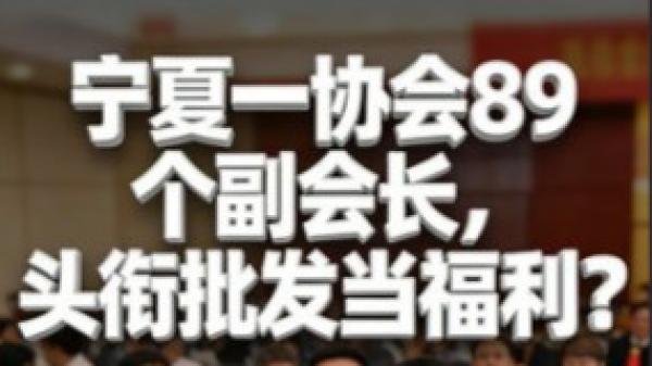 宁夏餐饮饭店协会设置89个副会长。（图片来源：网路截图）