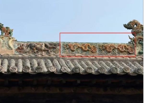 山西平顺县的夏禹神祠“元明三彩琉璃龙纹构件”失窃十年后在大陆二手交易平台公开售卖。(网络截图)