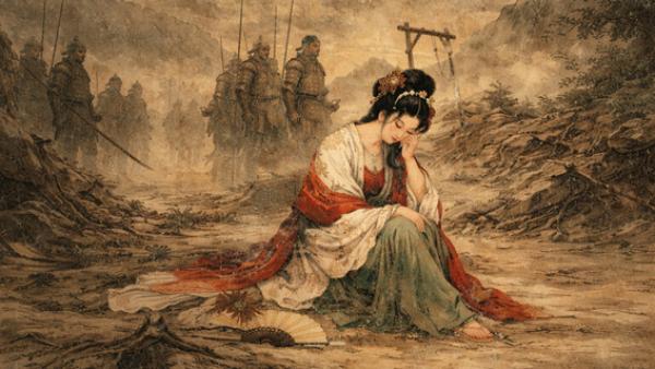 战火中的杨贵妃(图片来源:美编绘制)