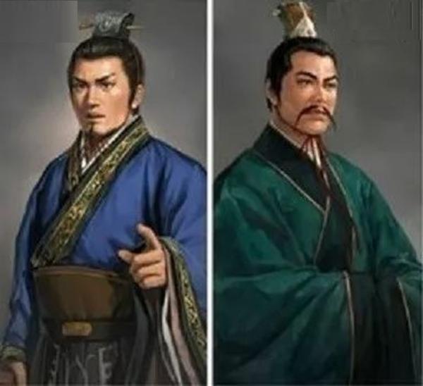 左图：管仲；右图：鲍叔牙