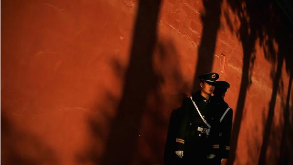 北京红墙(GREG BAKER/AFP/Getty Images)