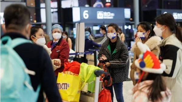 2023年1月7日,上海虹桥国际机场的乘客站。(图片来源:Hugo Hu/Getty Images)