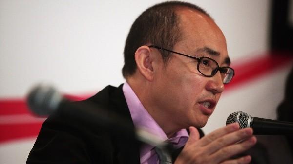 潘石屹于2009年3月13日在中国香港出席新闻发布会,公布SOHO中国2008年全年业绩。(图片来源:Lo Ka Fai/China Photos/Getty Images)