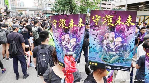 “旺角再游行”场景(摄影:王一诺/看中国)